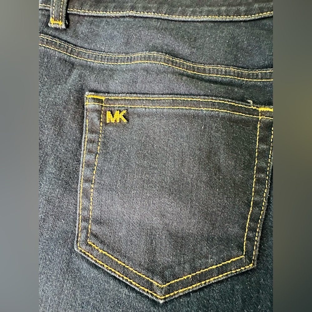 Michael Kors Selma Skinny Jeans In Dark Wash Blue Denim Size 16 - Picture 12 of 12
